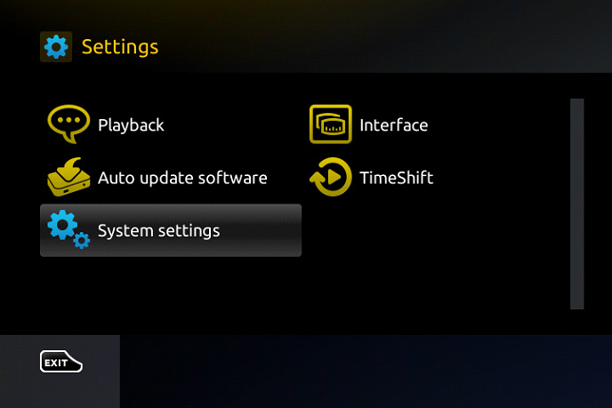MAG Box - Navigate to System Settings